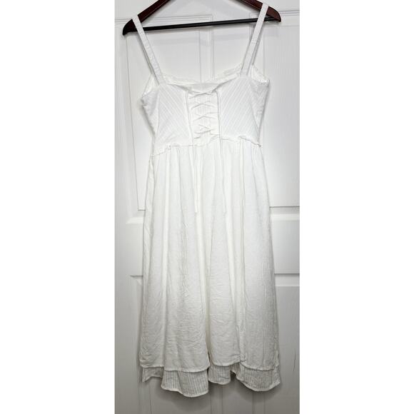 NWT REVOLVE & ANTHROPOLGIE Lovers COMMENSE Corset Midi Dress Cotton Size Medium - Picture 4 of 9